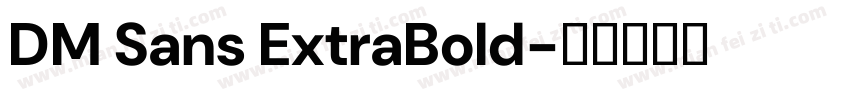 DM Sans ExtraBold字体转换
